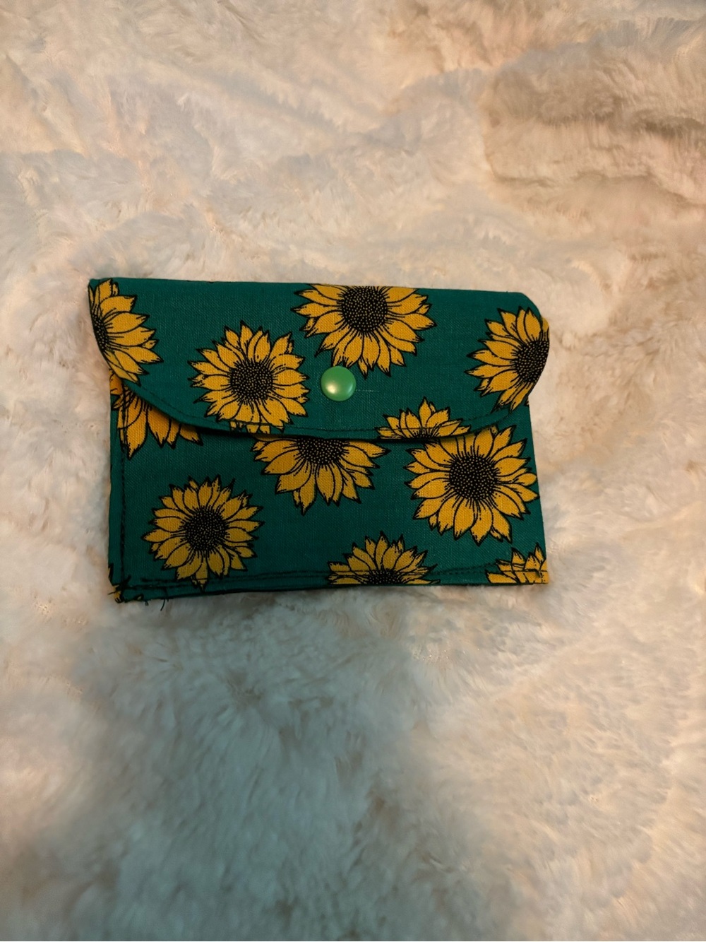 Sunflower Card Wallet Handmade